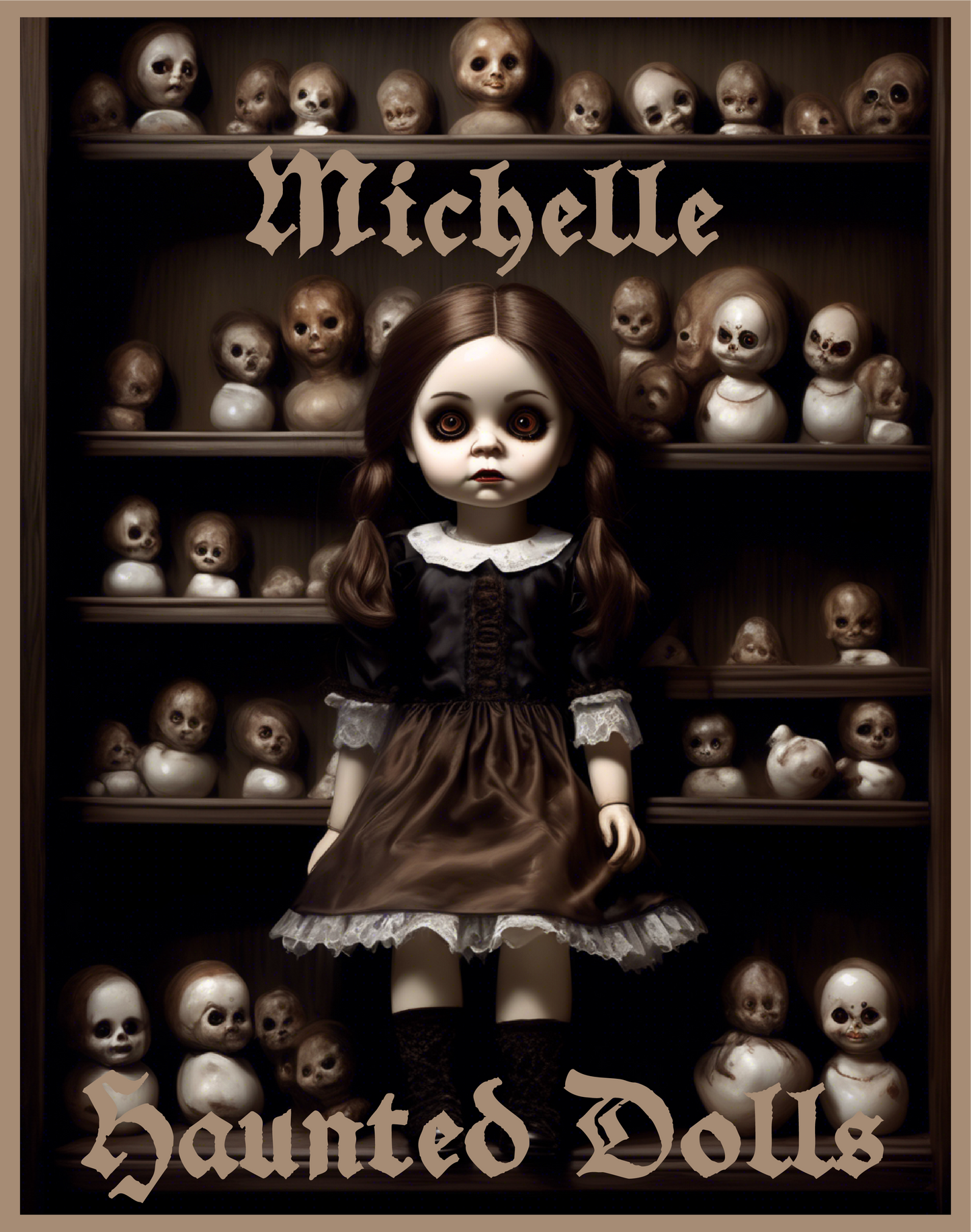 Men’s Michelle Haunted Dolls high top canvas shoes
